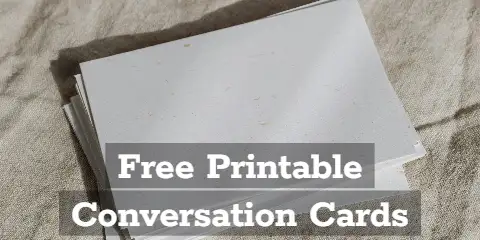 Free Printable Conversation Cards